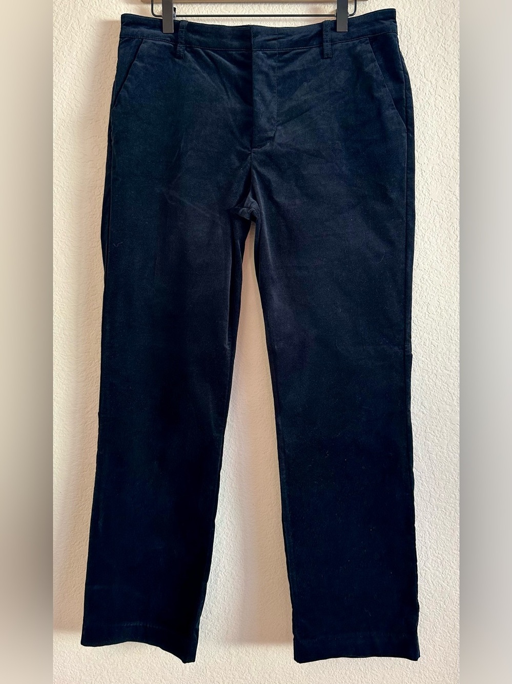 KUT From The Kloth Pants Black Velvet Chino Trousers Women’s Size 12 Luxury
